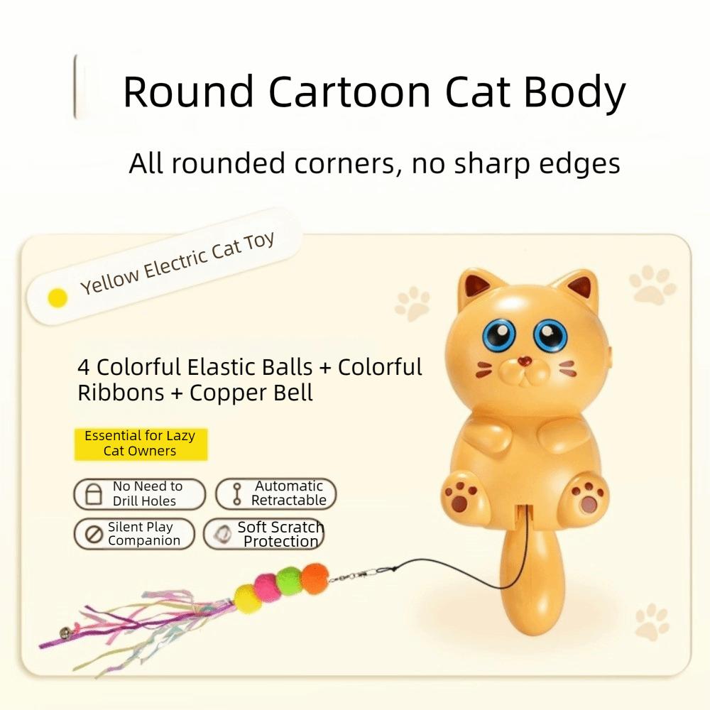 Smart Electric Cat Toy Retractable Hanging Door Cat Toy Durable Kitten Teasing Toy Indoor Cat