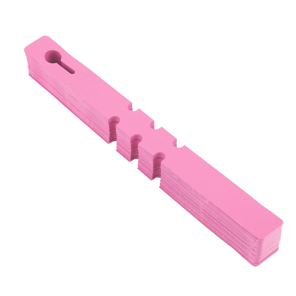 100pcs Plastic Nursery Garden Decor Stake Tags Plant Labels Lawn Ornament Pink