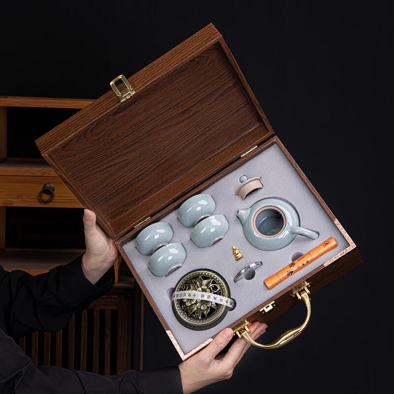 Ailan Huijia Forbidden City Inspired Ceramic Tea Set Tasting Cup Gift Set