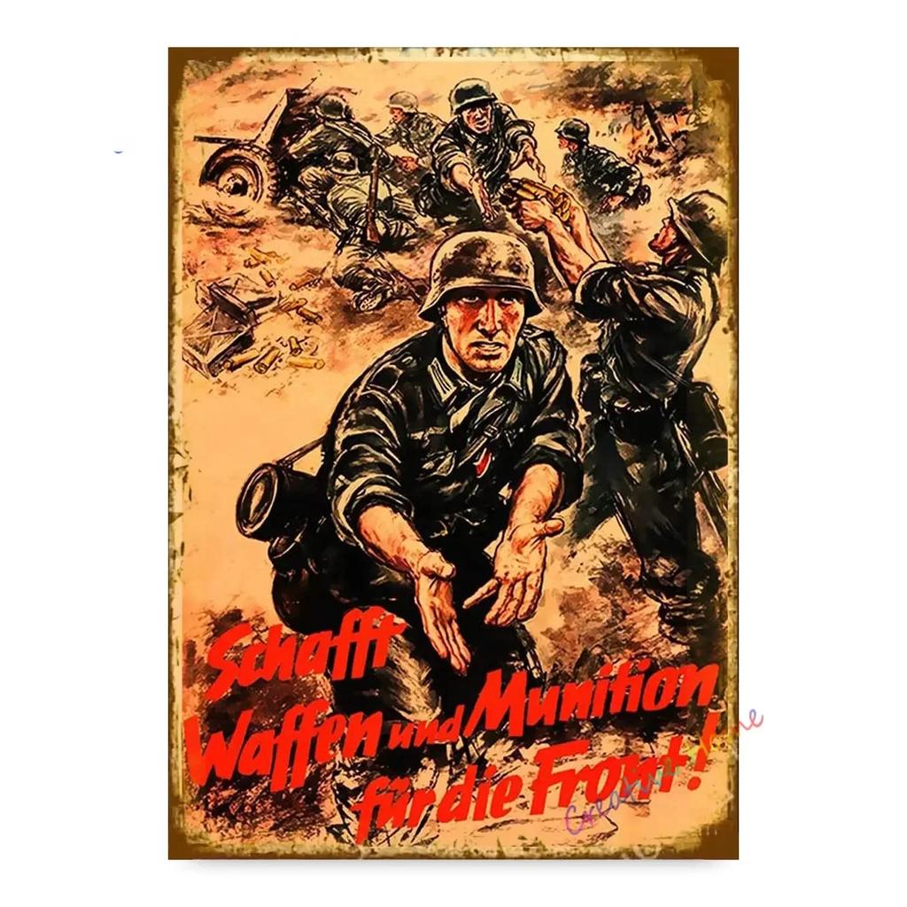 BarCafeVintageArt Keep Quiet Metal Sign-Vintage German Poster, Cave Sign|Great for Decorating Home Bar, Garage, Cafe&Living Room