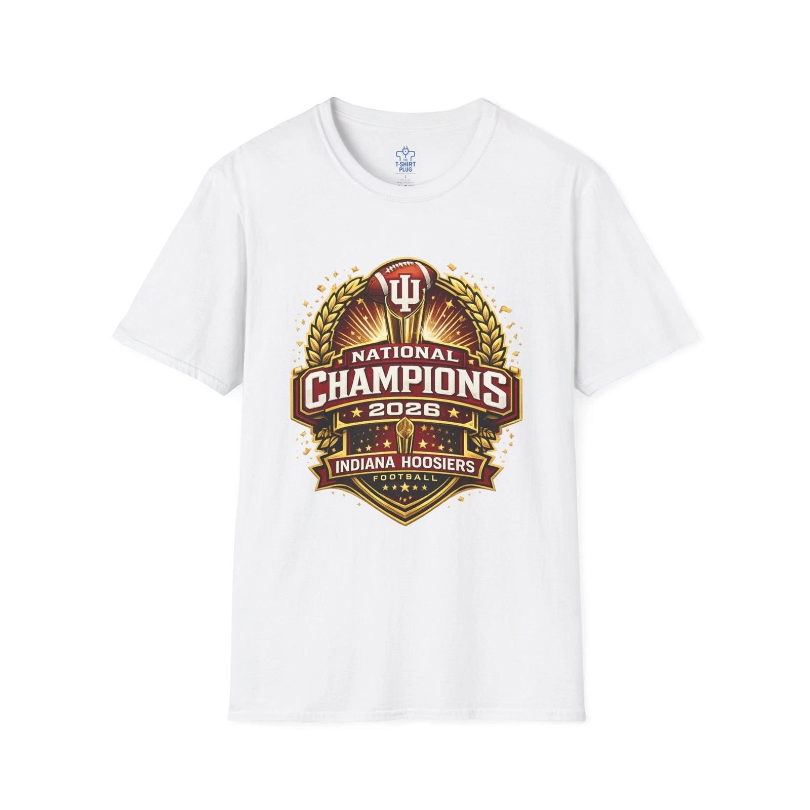 2026 National Champions, The Indiana Hoosiers, Unisex Softstyle T shirt 4XL