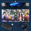 Tappetino per Mouse da Gaming Anime Daki e Gyutaro, Tappetino Grande per Tastiera da Scrivania in Gomma con Bordo Cucito da 2 MM