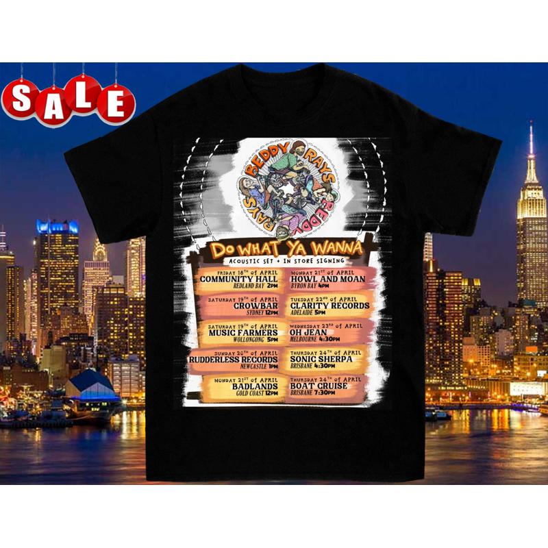 Beddy Rays April Tour 2025 S 5XL T Shirt COTTON CG2433