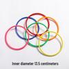 Seven-Color Ring Toss Cone Set: Street and School Road Obstacle Markers for Outdoor Sports and Training.