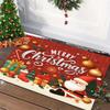 1Pc Christmas Floor Mat Santa Floor Mat Door Mat Door Mat Living Room Decorative Carpet Bathroom Stain Resistant Floor Mat