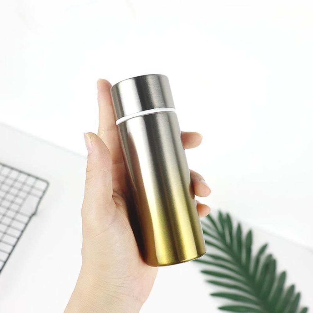 Gradient Color Mini Thermal Cup Leak-proof Vacuum Flasks Portable Insulated Water Bottle  Outdoor