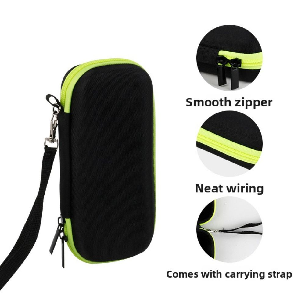 Anti-fall Razor Storage Case Splash Proof Shockproof Shaver Carrying Bag Dustproof with Lanyard for Philips One Blade QP series
