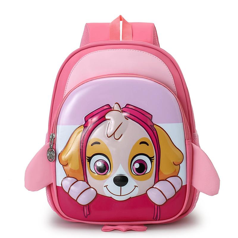 Wangwang Team Schoolbag Children'S Schoolbag Cartoon Cute Boys And Girls Backpack Light Weight Kindergarten Schoolbag