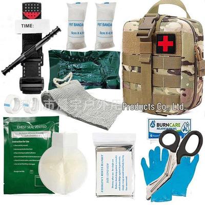 Outdoor Tactical Hemostatic Bandage & Trauma First Aid Survival Kit