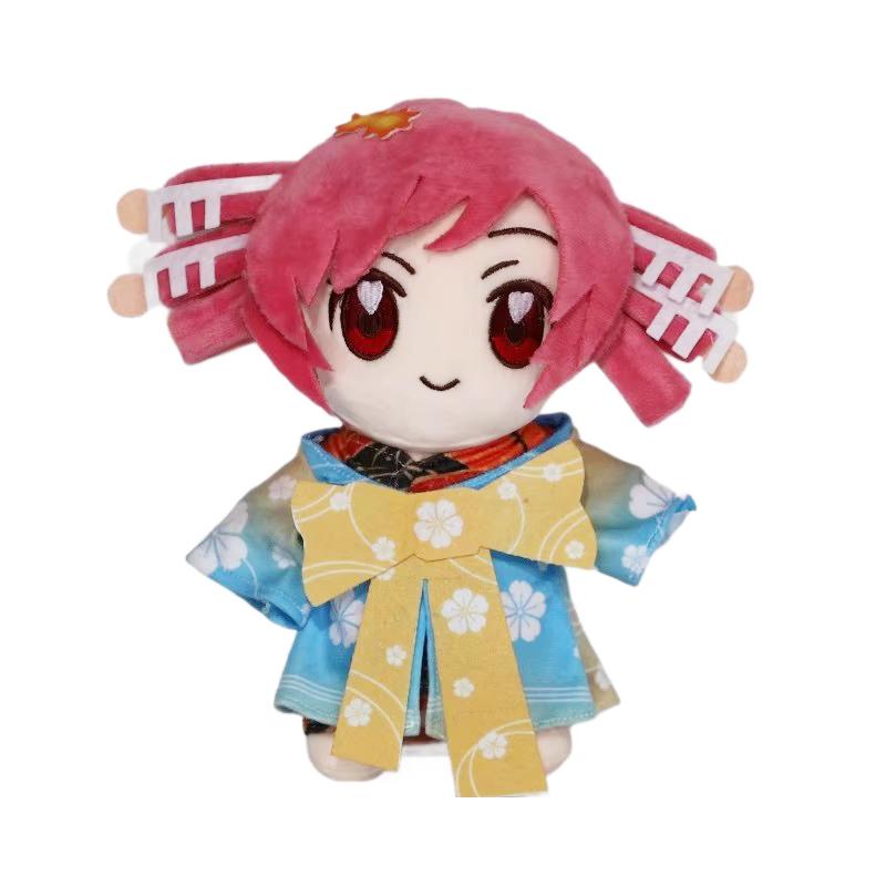 Anime Kasane Teto Knuffel Cartoon 20cm Gevulde Pop Diva Vtuber Virtuele Zanger Knuffel Figuur Zacht Schattig Meisje Fan Verjaardagscadeau