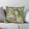 Tawny Owl Greenwood Square Pillowcase Polyester Linen Velvet Pattern Zip Decorative Throw Pillow Case Car Cushion Cover