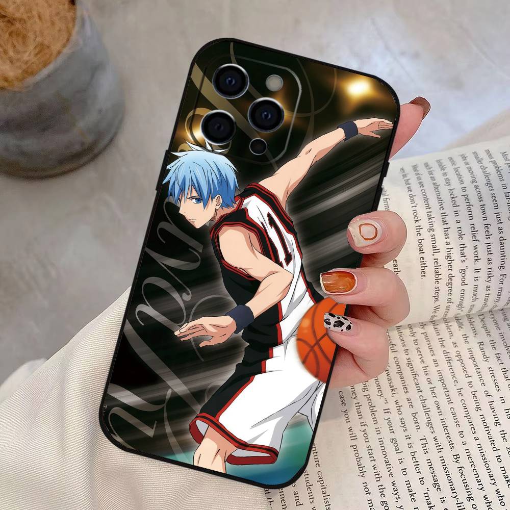 Tetsuya Kuroko Phone Case For iPhone 17,16,15,14,13,12,11 Plus,Pro Max,XS,Soft Silicone Black Cover