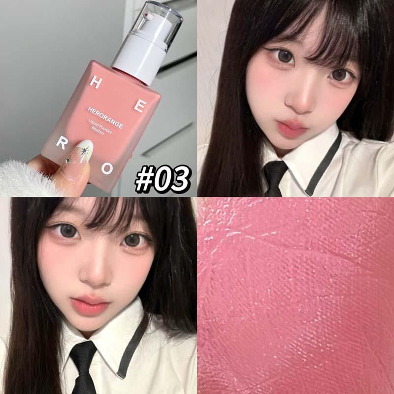 Zicai Natural Matte Liquid Blush: Skin-Melting, Moisturizing, Brightening, Low Saturation, Long-lasting for a Nude, Enhanced Complexion