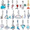 Neuer Echter Kupfer Charm Perlen Charms Fisch Seepferdchen Koi Fisch Meerjungfrau Perlen Charms Anhänger Kompatibel Mit Armbändern Halsketten DIY Juwelier