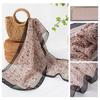 Long Silk Scarf Women Thin Lightweight Printed Shawl Elegant Daily Wear