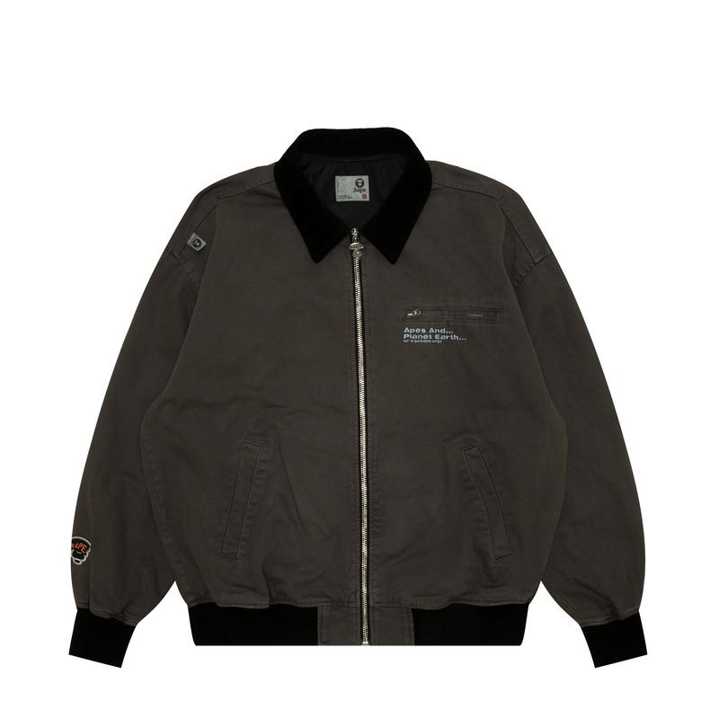 Aape logo-graffiti-print hooded jacket AAPLJM7675XXN