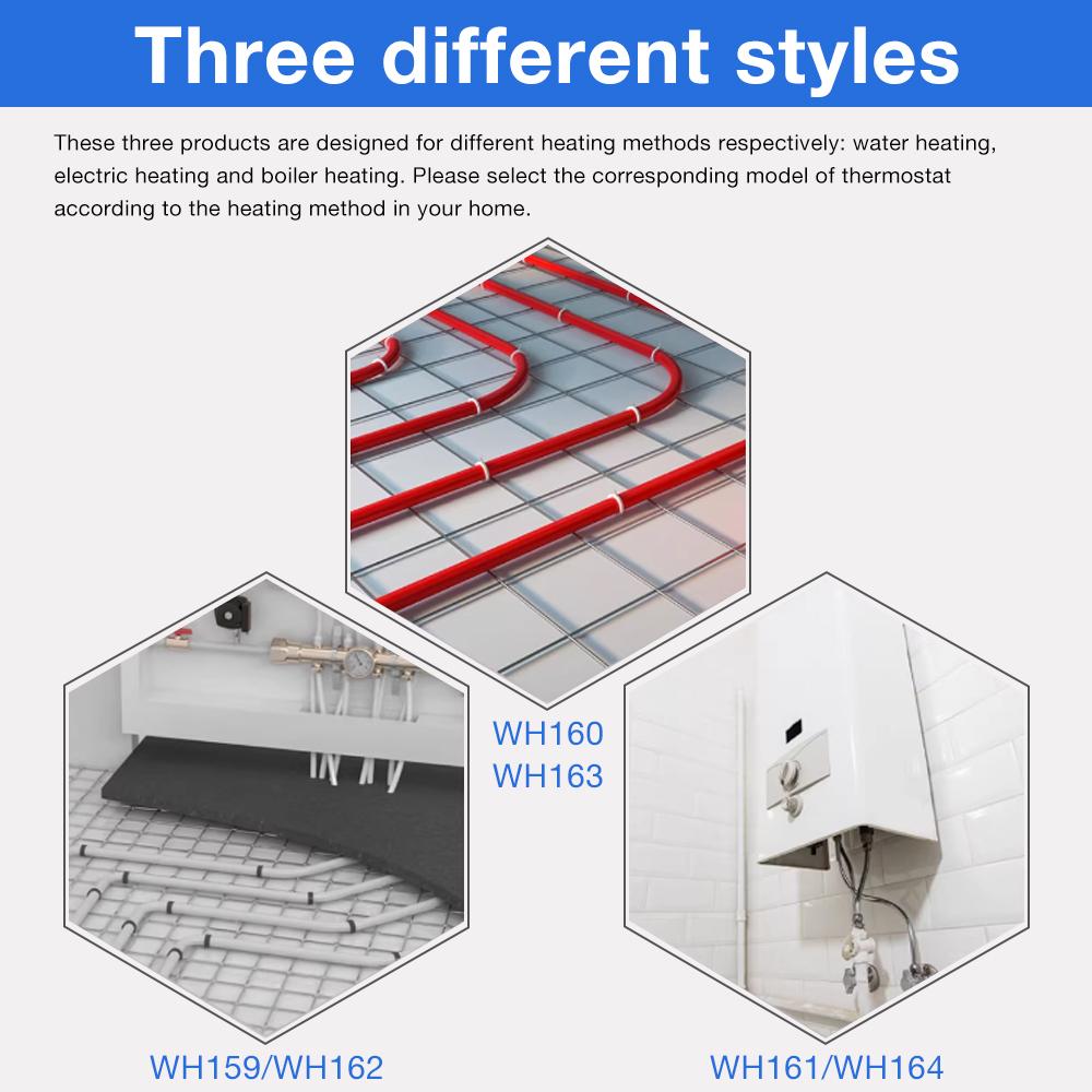Tuya Programmable Temperature Controller WiFi Smart Thermostat 5~35°C Water Floor Boiler Electric Heating Work With Google Home