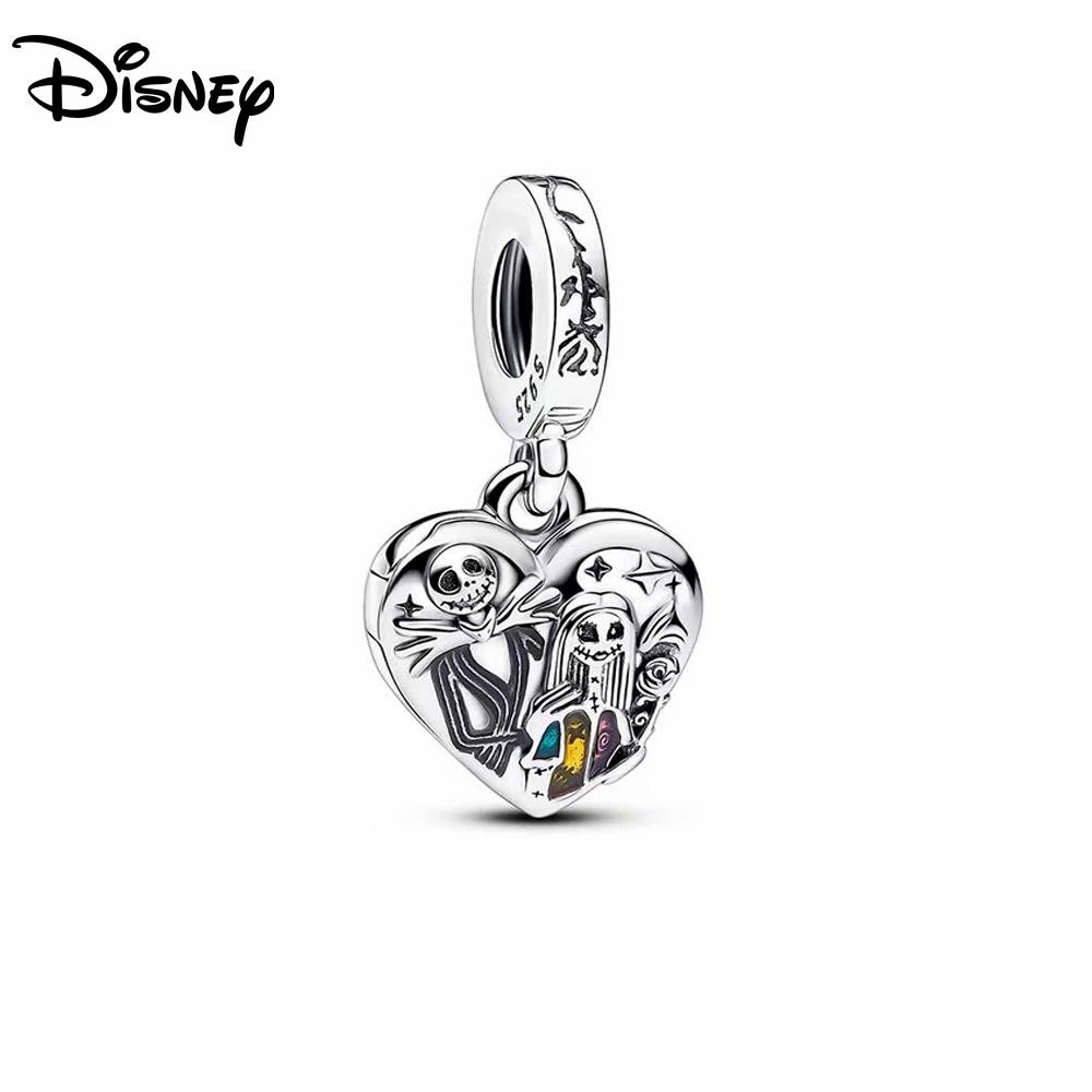 

925 Silver Disney The Nightmare Before Christmas Berlocker Hängen Passar Halsband Armband DIY Festivaler Dam Party Presenter