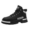 Fashion 2024 New Shoes for Male High Top Work Shoes Winter  Warm Plush   Tooling Shoes Platform Boots Black Leisure Sports Shoes