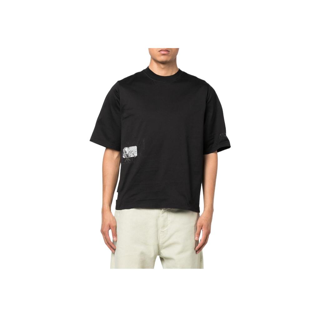 STONE ISLAND Shadow Project Shadow Short-Sleeve Crewneck T-Shirt Black Men Tops 77192011B-V0029