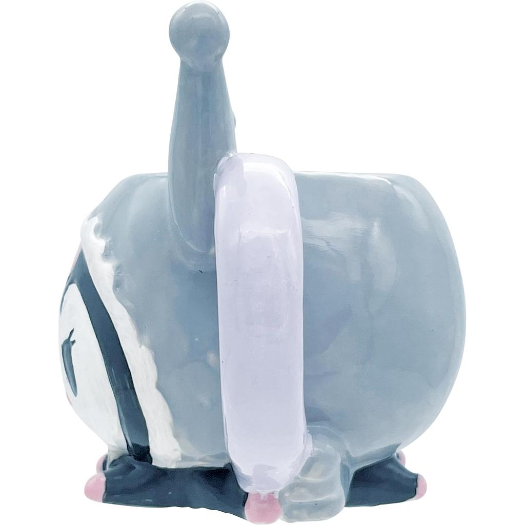 Sanrio 3D Face Black 12 X 10 X 9 350 SAN4796 "Kuromi" Mug, Angel, Cm, Ml,