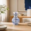 Floral Arrangement Honeycomb Paper Vase Decorative Eco-Friendly Blue-and-white Porcelain Paper Vase Handmade DIY Tabletop Decor