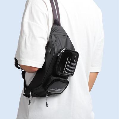 Fashionable Men's Waist Pack Fashion High Quality Men's Crossbody Bag Large Capacity Waterproof Pvc Shoulder Bag