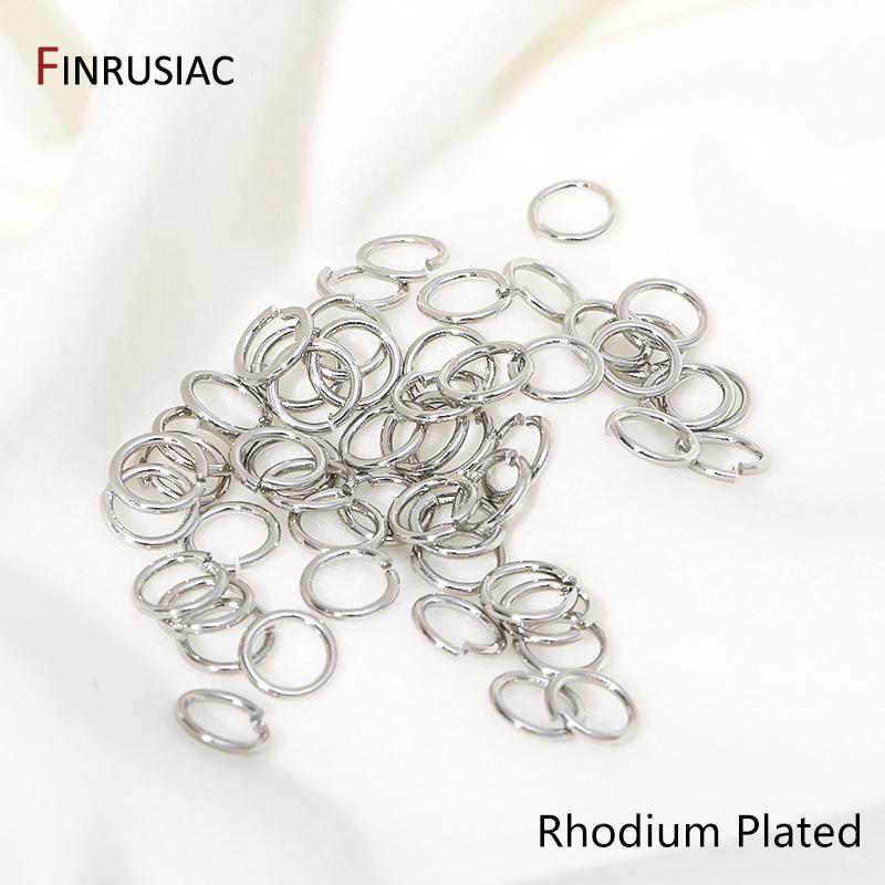 Wholesale 14K/18K Gold Plated Brass Open Jump Rings Split Rings Connector Rings For DIY Fashion Jewelry Making Findings