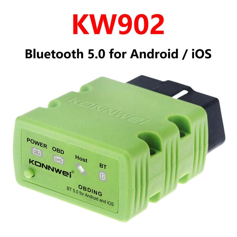 KONNWEI ELM327 V1.5 OBD2 Scanner Bluetooth 5.0 KW902 Car Diagnostic Tools ELM 327 V 1 5 OBD 2 Auto Code Reader For Android iOS