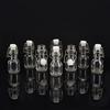 BENECREAT 12-Piece 60ml Swing Glass Bottles, Mini, with 20 Price Tags, Clear Storage Bottles, Glass Water Bottles