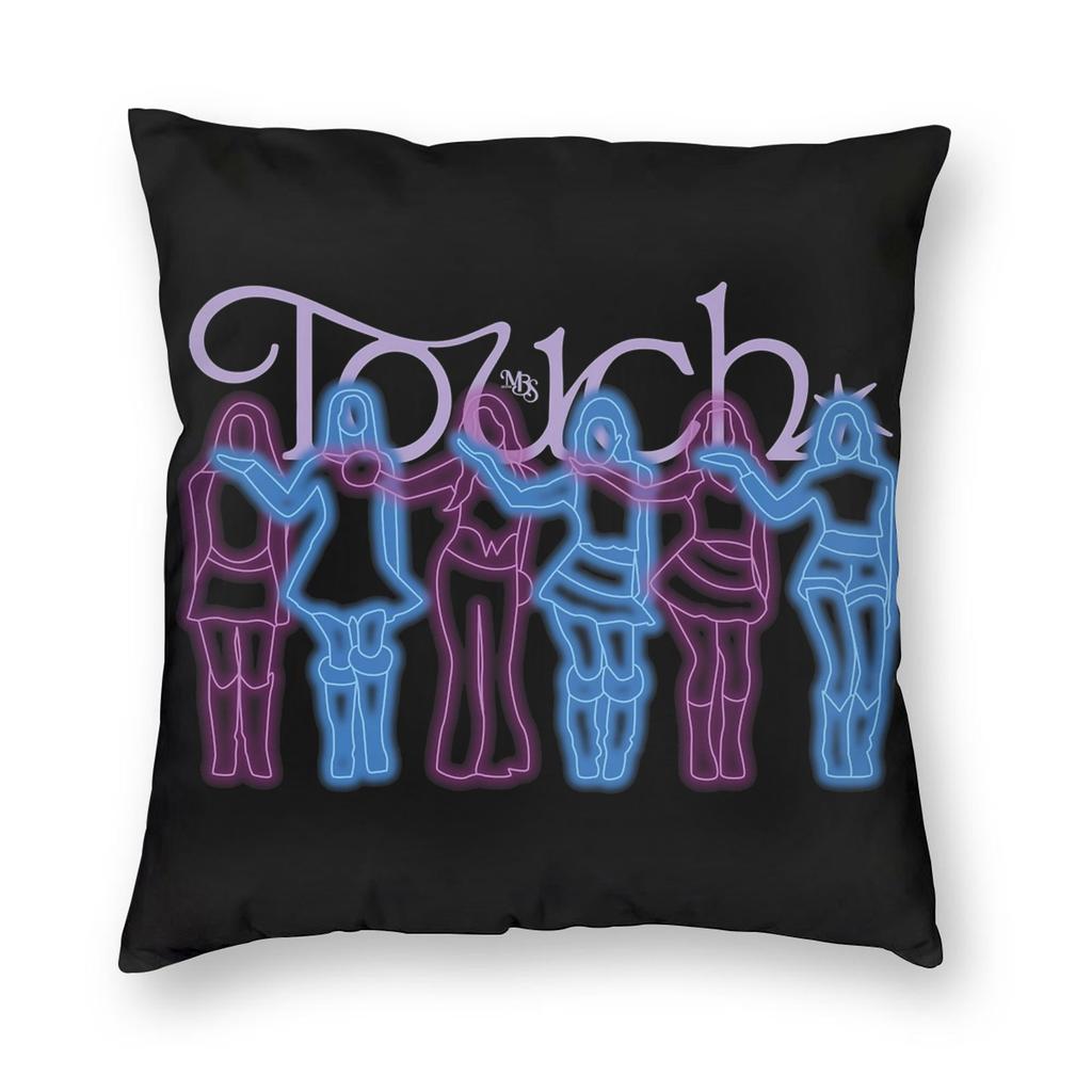 Katseye Kpop Style Y2K Group Pillowcase Printing Polyester Cushion Cover Decorations Pillow Case Cover Home Drop Shipping 45X45Cm