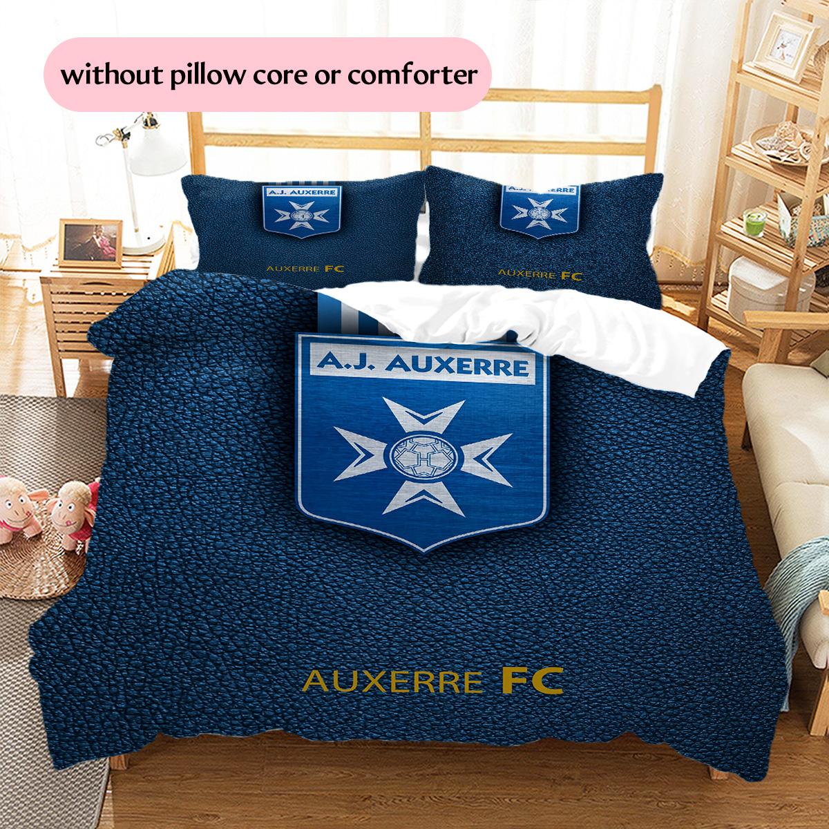 

AJ Auxerre Pattern Bedding Quilt Set Home Decoration Gift (1 * duvet cover + 2 * pillowcase without core) 135x200cm