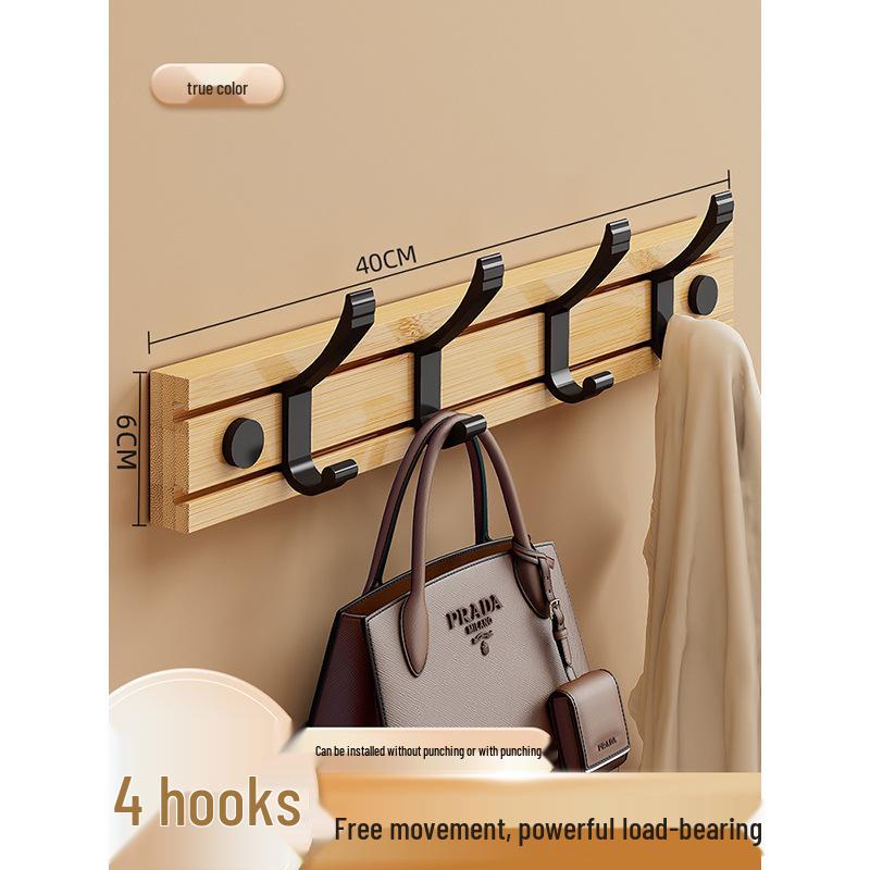 Wandmontierter Flur Garderobenständer mit Haken für Mäntel und Hüte