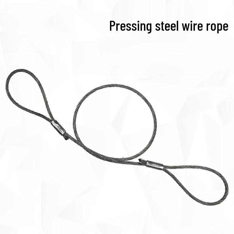 Heavy-Duty Pressed Steel Wire Rope Lifting Sling