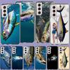Ocean Sports Fishing for Tuna Phone Case For Samsung S24 S25Edge Galaxy S22 S25 Ultra S21 S23 FE S20 S10 Plus S10E Cover Shell C