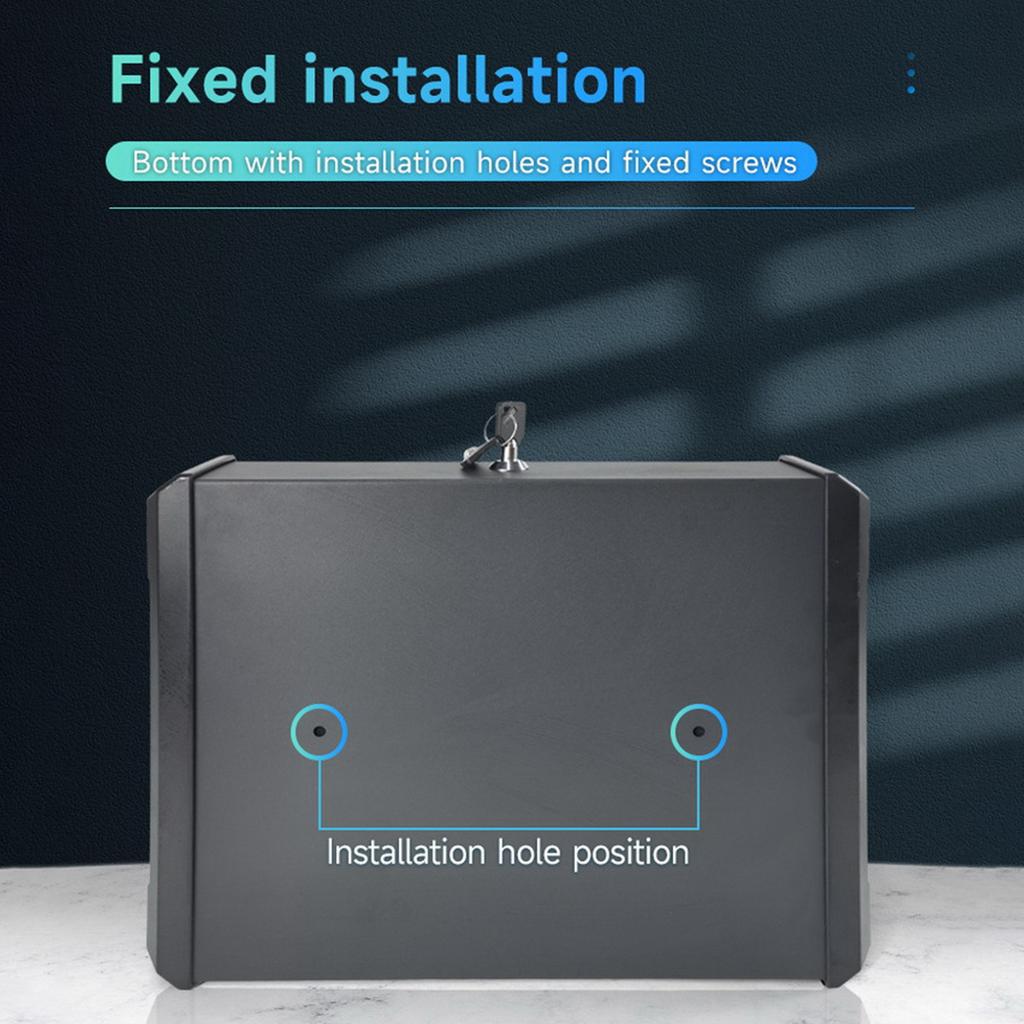 Gun Safe Box Biometric Fingerprint Key Password Access Portable Steel Security 8L Capacity