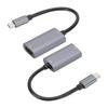 Portable Video Capture Card Equipment HDMI F To Type C M Maximum Support 1080P Gray