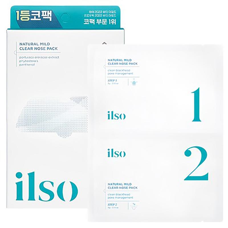 

Ilso Natural Mild Clear Bio-Cellulose Nose Pack – Blackhead & Sebum Care, Korean 1 Box (5 pack)