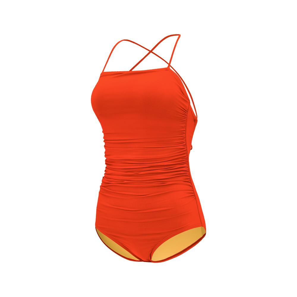 Diebeu La Vie Halter Swimsuit_Havana Sunset (Orange)