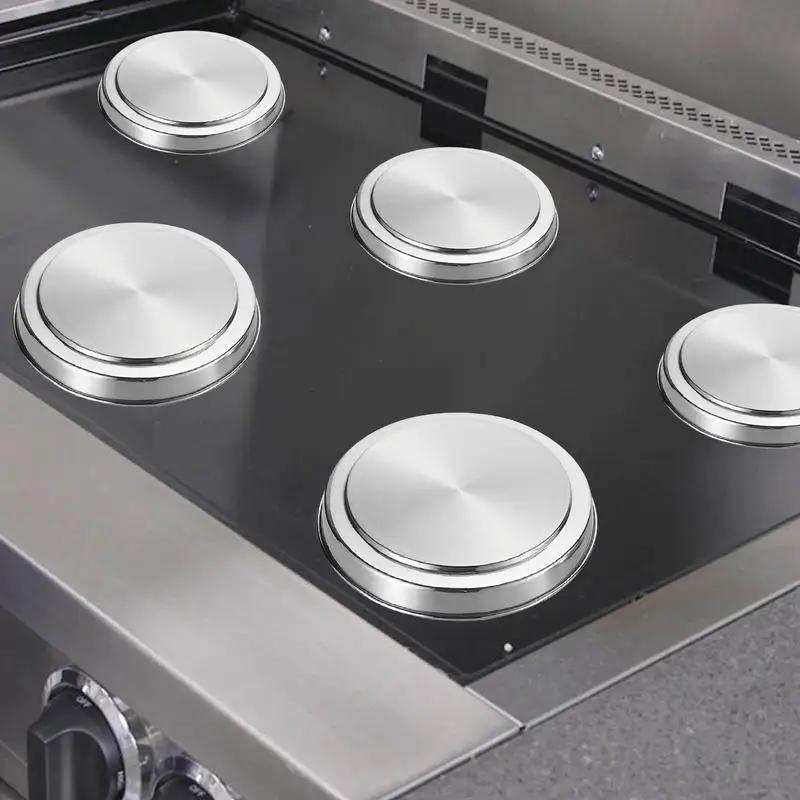 Copri Fornelli Elettrici Acciaio Inossidabile Antiruggine Piastre Rotonde Copri Forno Copri Fornelli da Piano Cucina Rotondi Fornelli