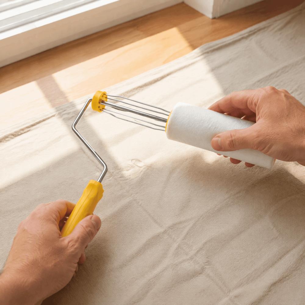 Galvanized Metal Frame Paint Roller Holder Roller Core Holder Latex Paint Application