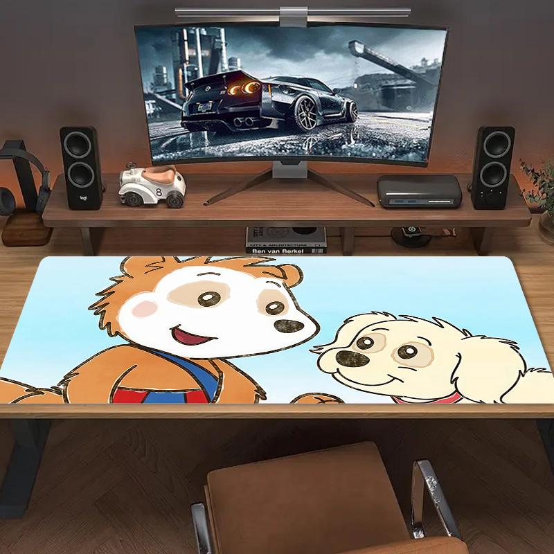 Bobo Siebenschläfer Print  Cushion Non-slip Laptop Tablet Big Mousepad XXL Mat Mini PC Playmat With Lock Edge