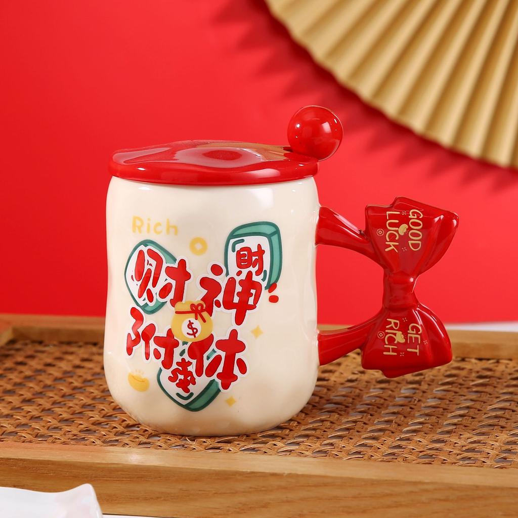 Hochzeits-Souvenir-Geschenke Keramiktasse Hochwertig aussehend und hochtemperaturbeständig Mädchen Paare mit Deckel Tassen für den Haushaltsgebrauch