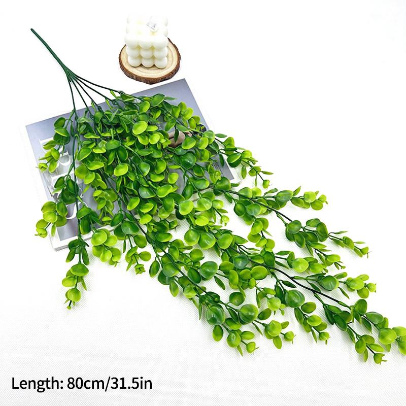 1-4pcs  Artificial Flower Plant Eucalyptus Rattan Vine Hanging Plants Home Garden Decoration Halloween Christmas Decoration 2025
