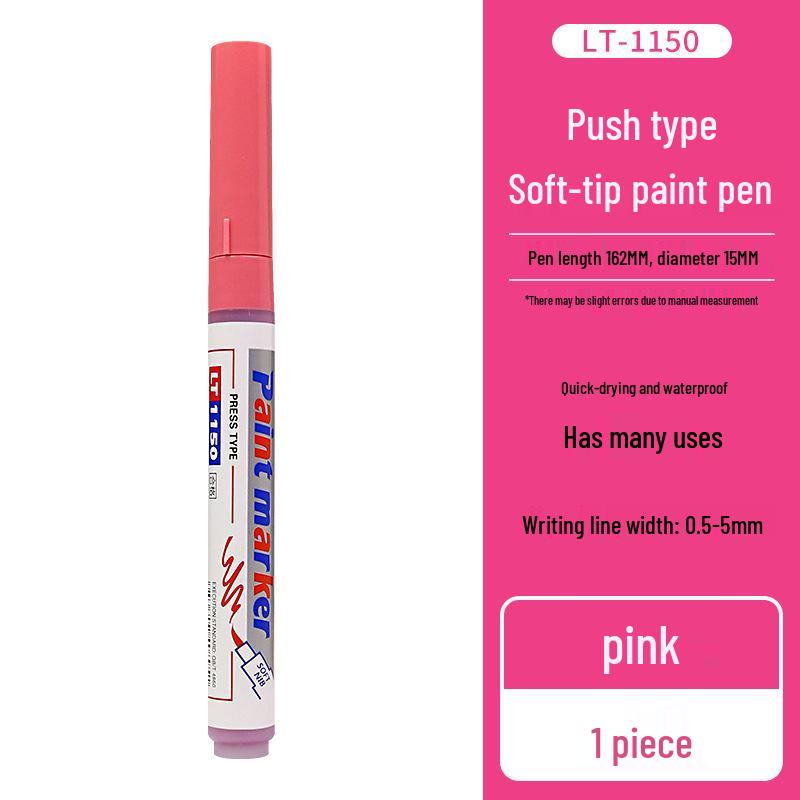 Letu Eco-Friendly Soft-tip Paint Pen Set - DIY Hand-painted, Graffiti, Colored, Waterproof, and Fade-resistant.