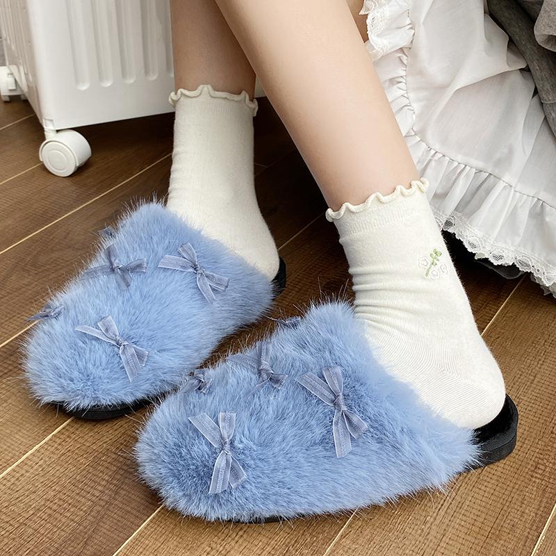 Fashion Women Indoor Slippers Autumn Winter New Plush Home Lazy Slippers Anti Slip Durable Fashion Warm Shoes for Women Slides Women