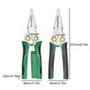 Multi-Functional Stainless Steel Wire Stripper Stripping Pliers Multi-Tool For Electrician, Cable Cutting Non-Slip Grip