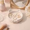 Paw Print-Like Base Bow Jewelry Plate 3D Printed Jewelry Organizer  Home Decor