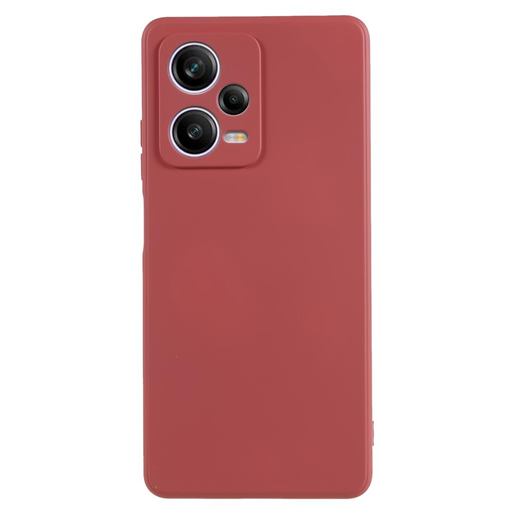 For Xiaomi Redmi Note 12 Pro 5G Scratch Resistant TPU Case Fiber Lining Rubberized Protective Phone Cover
