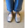 Simple square head, light mouth, one word with versatile French retro flat Mary Jane shoes